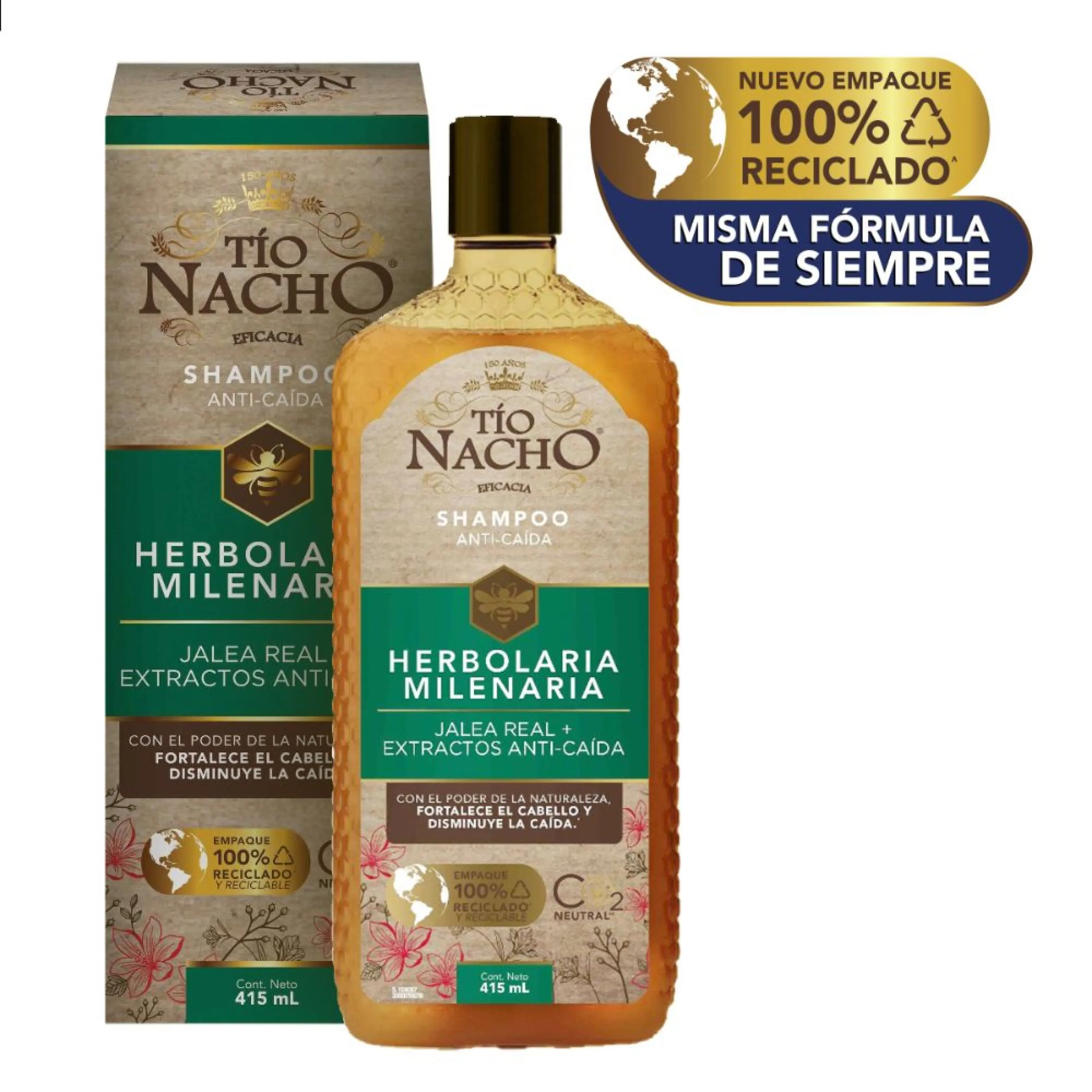 Tío Nacho Shampoo Herbolaria Milenio 415 ml