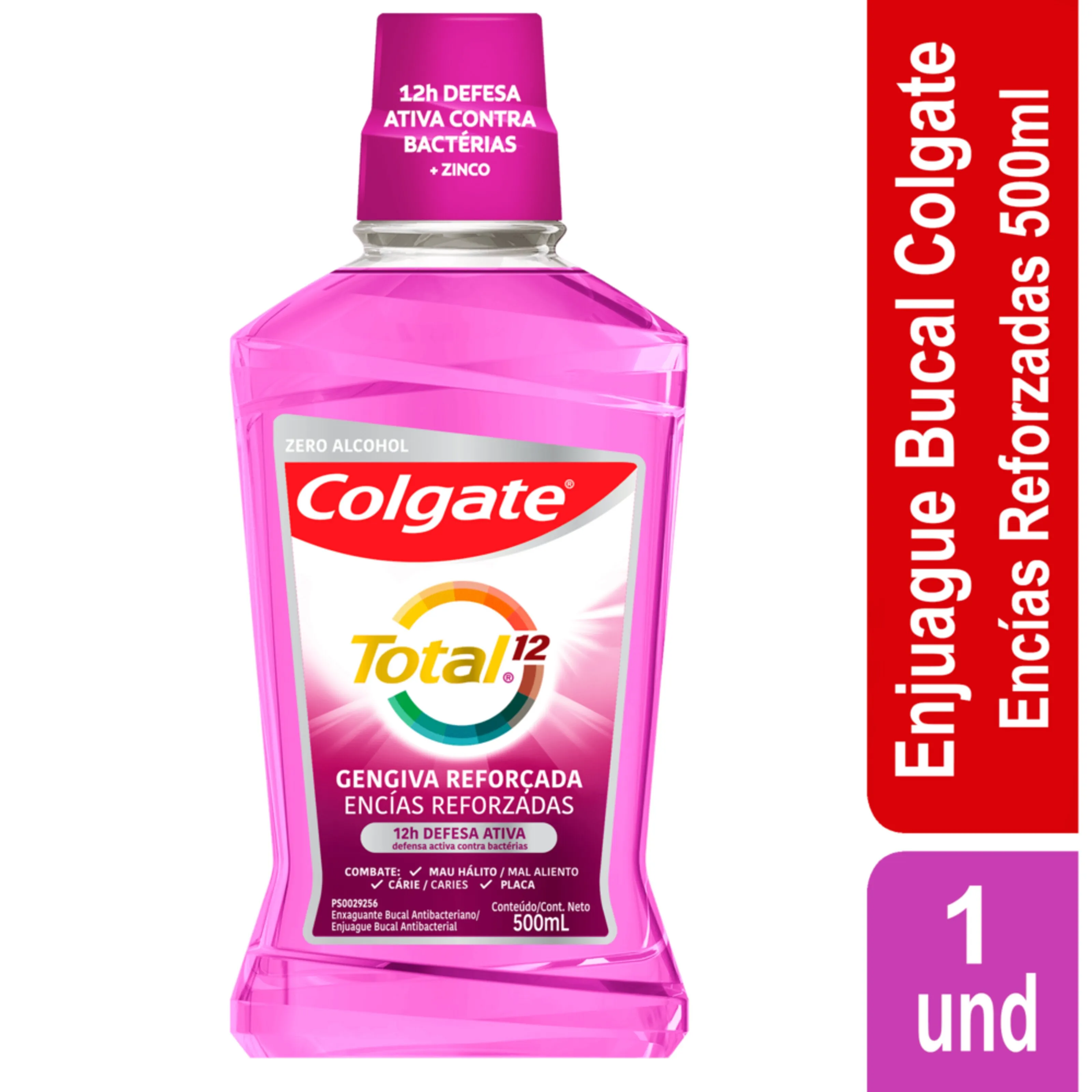 Enjuague Bucal Colgate Total 12 Encías Reforzadas 500 Ml