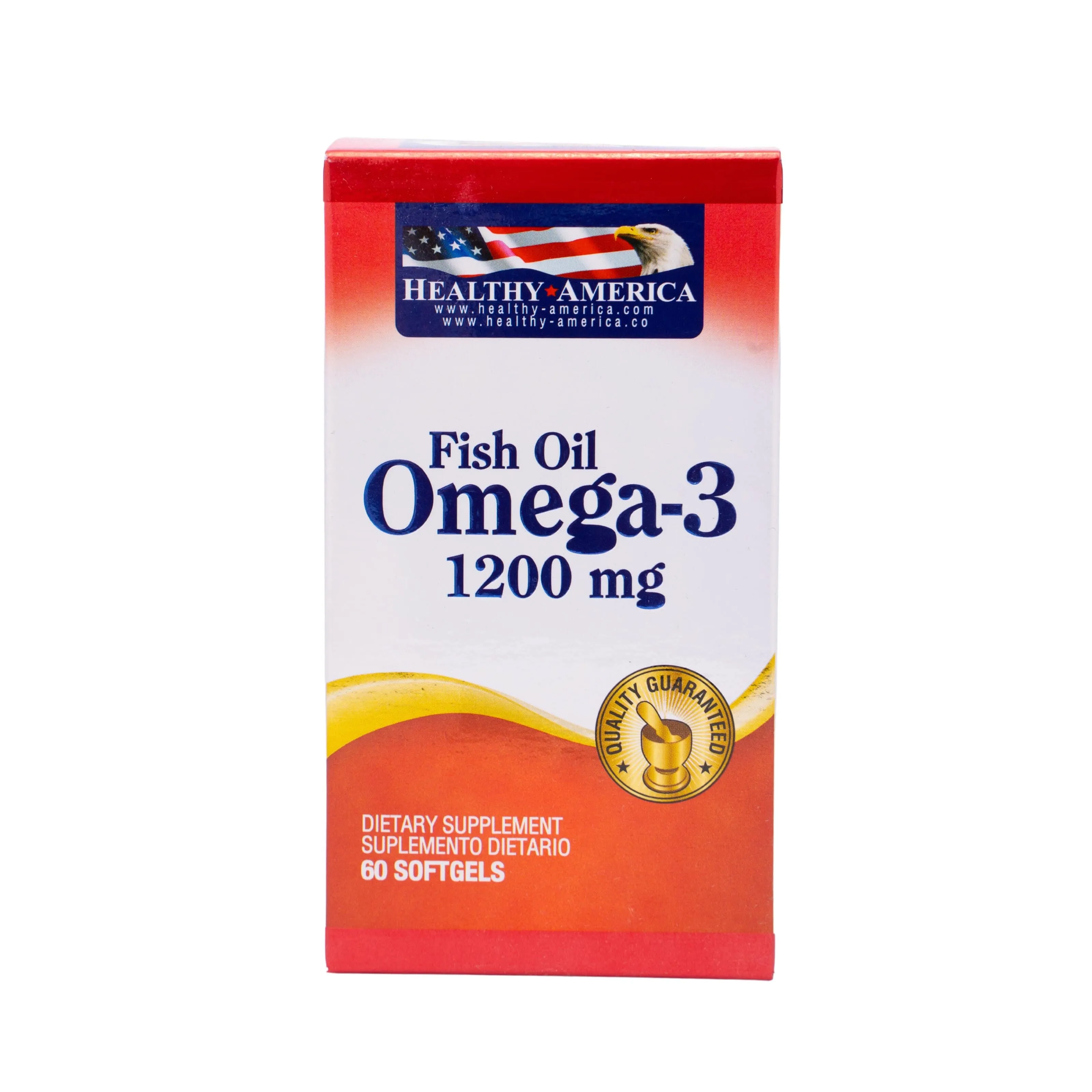 Omega 3 Fish Oil 1200 Mg Frasco 60 Capsulas