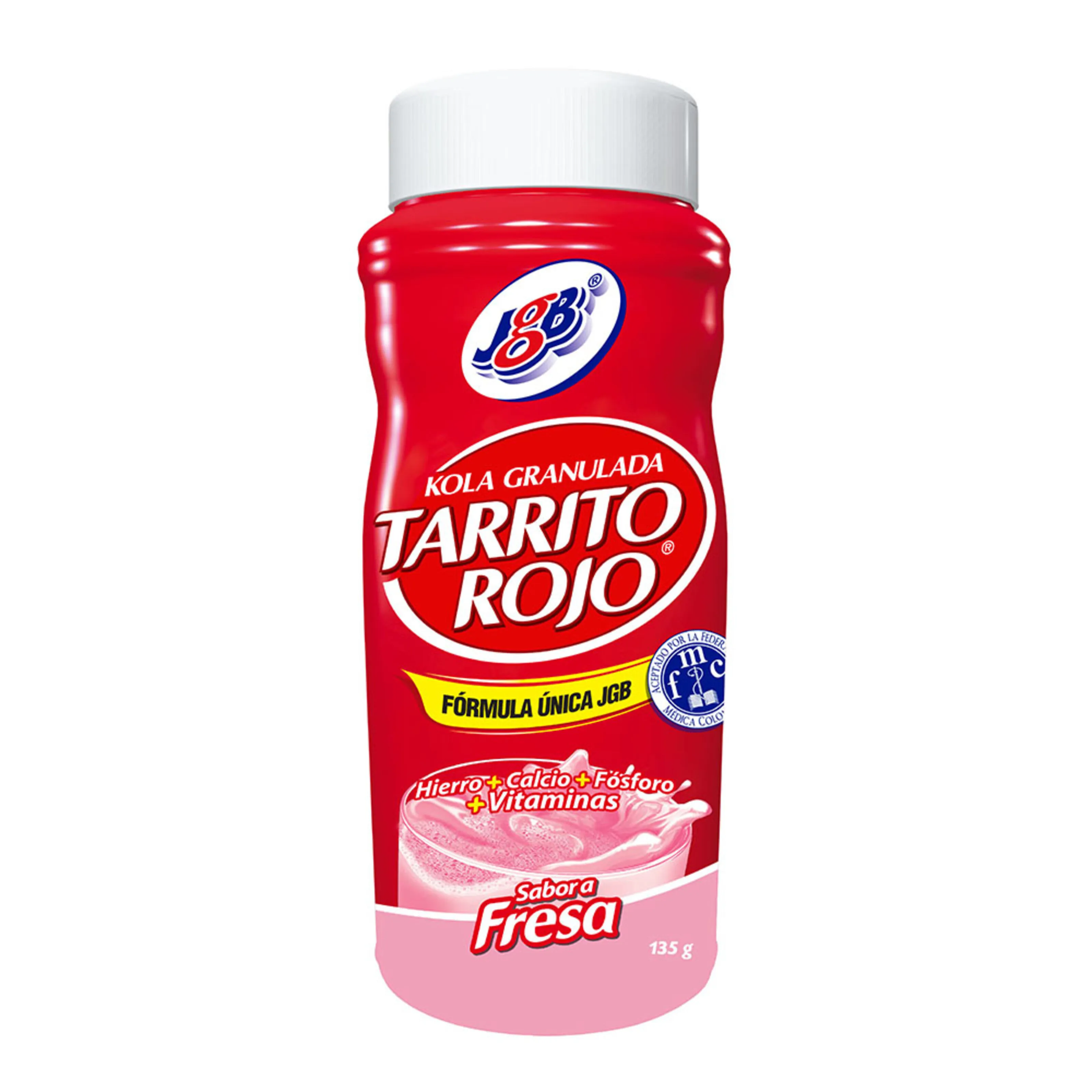 Tarrito Rojo Fresa Al 135 Gr