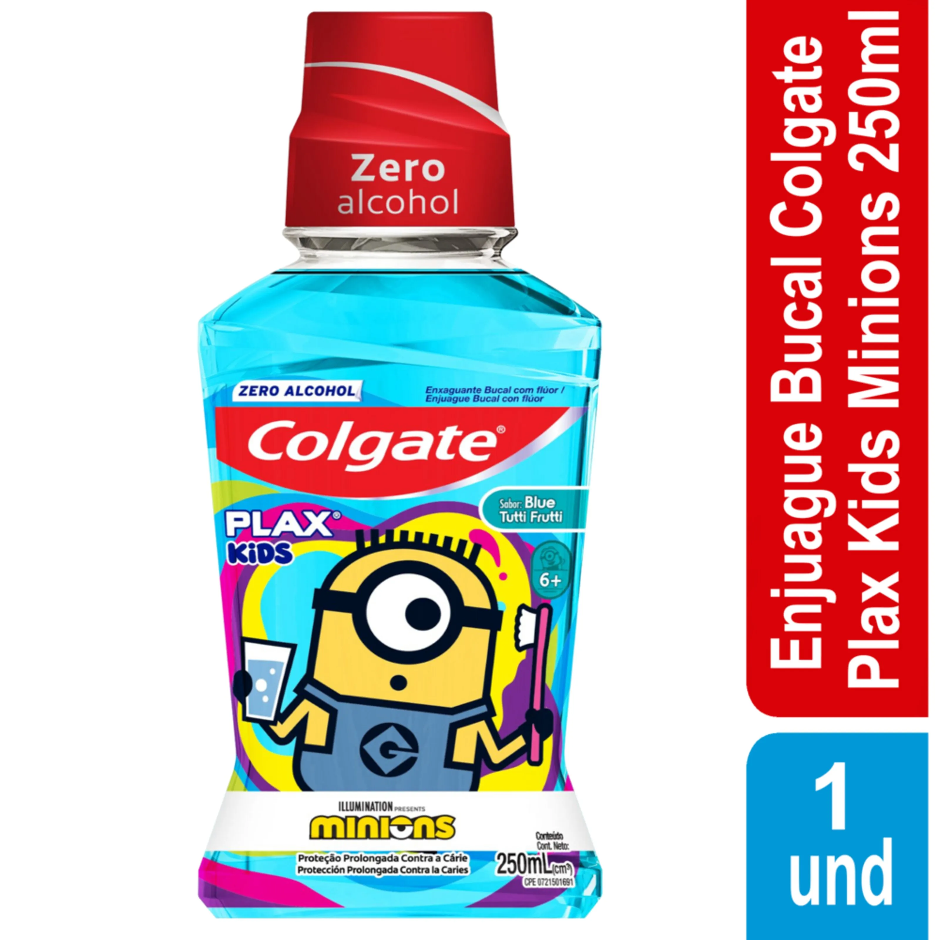 Enjuague Bucal Colgate Plax Kids Minions 250 Ml